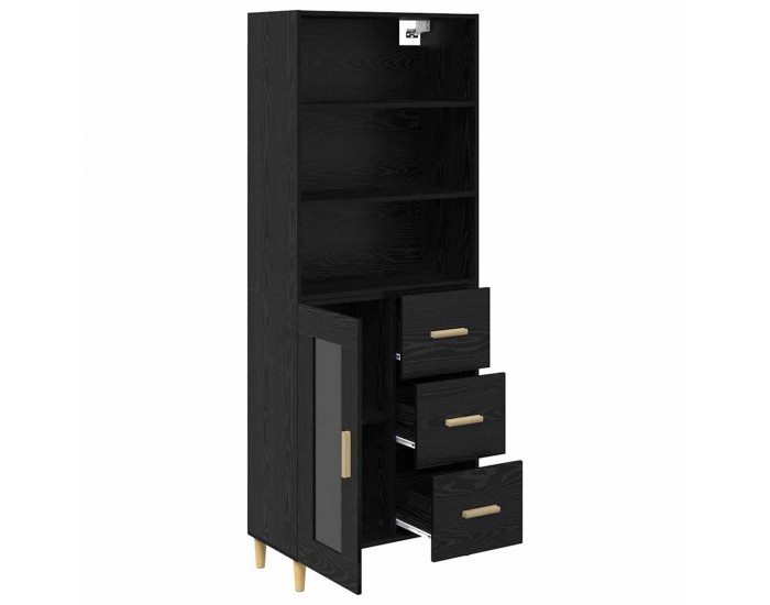 Sonata H Висок шкаф 2 pcs Черния дъб 69,5 x 34 x 180 см Инженерно дърво