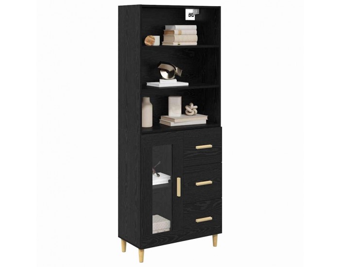 Sonata H Висок шкаф 2 pcs Черния дъб 69,5 x 34 x 180 см Инженерно дърво