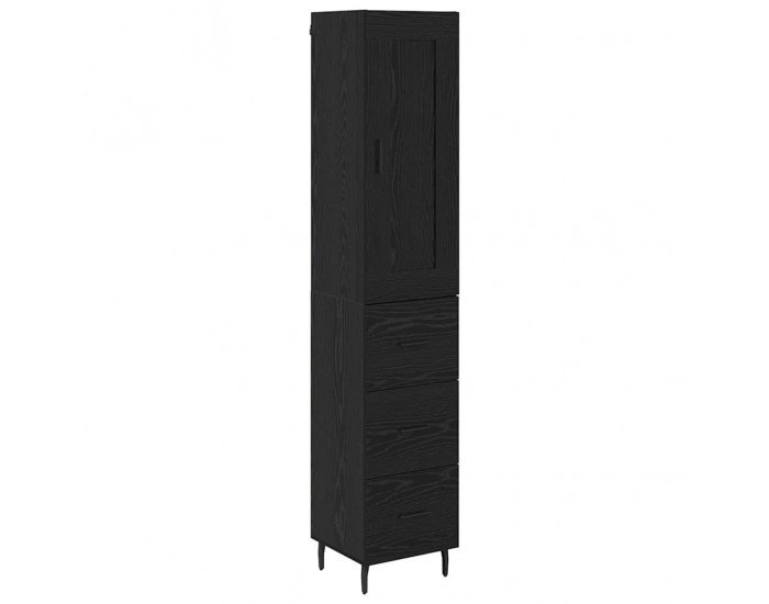 Sonata H Висок шкаф Черния дъб 34,5 x 34 x 180 см Инженерно дърво
