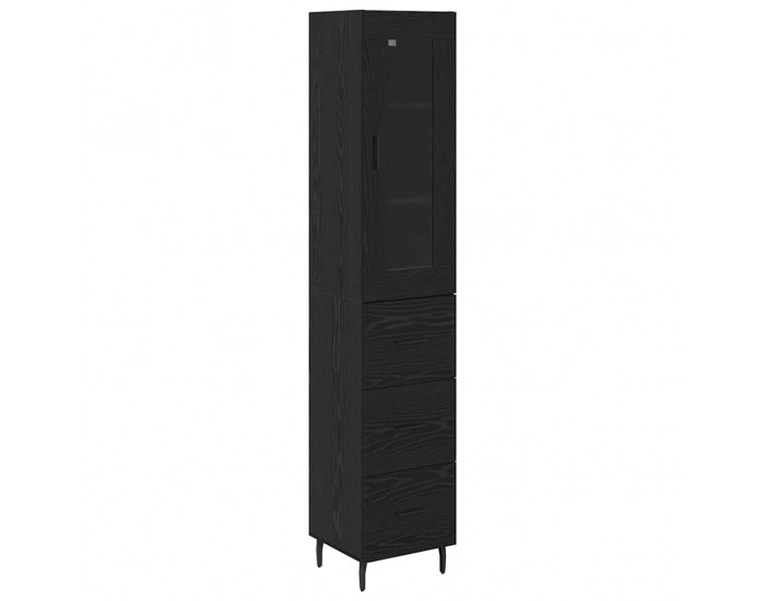 Sonata H Висок шкаф Черния дъб 34,5 x 34 x 180 см Инженерно дърво