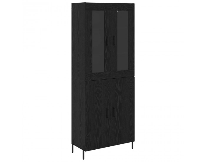 Sonata H Висок шкаф Черния дъб 69,5 x 34 x 180 см Инженерно дърво