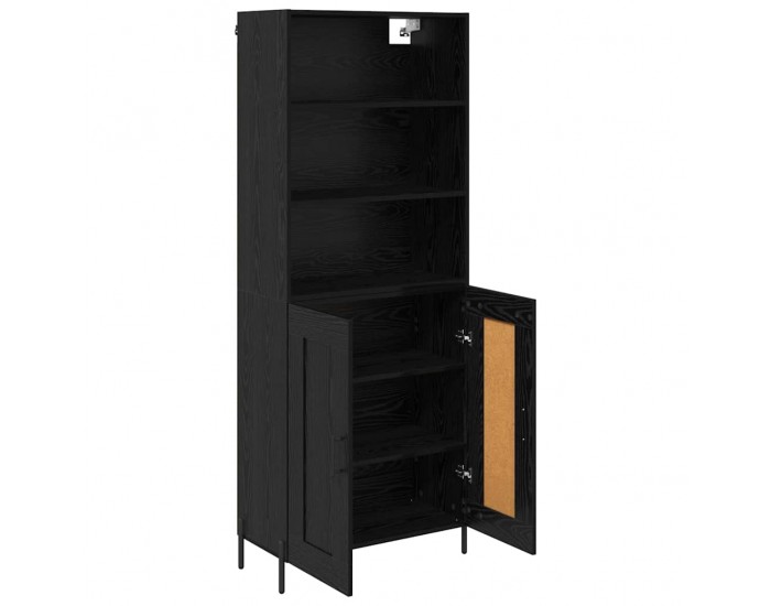 Sonata H Висок шкаф 2 pcs Черен дъб 69,5 x 34 x 180 см Инженерно дърво