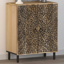 Sonata H Страничен шкаф 60x33x75 см манго масивно дърво - Шкафове, Витрини, Модулни секции