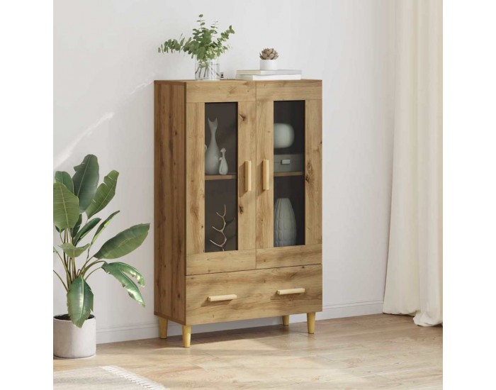 Sonata H Висок шкаф с чекмедже Дъб 70 x 31 x 115 см Инженерно дърво