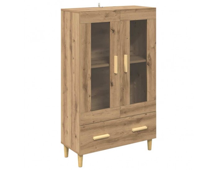 Sonata H Висок шкаф с чекмедже Дъб 70 x 31 x 115 см Инженерно дърво