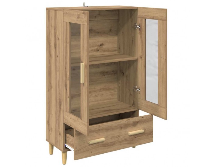 Sonata H Висок шкаф с чекмедже Дъб 70 x 31 x 115 см Инженерно дърво