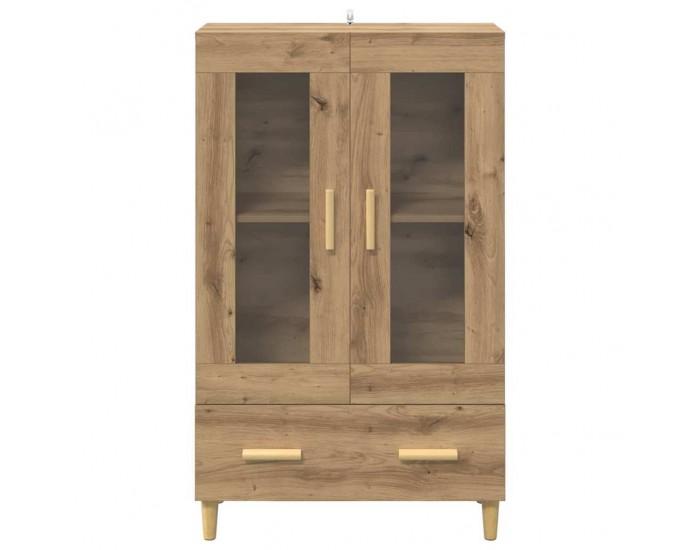 Sonata H Висок шкаф с чекмедже Дъб 70 x 31 x 115 см Инженерно дърво