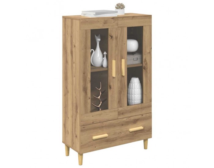 Sonata H Висок шкаф с чекмедже Дъб 70 x 31 x 115 см Инженерно дърво