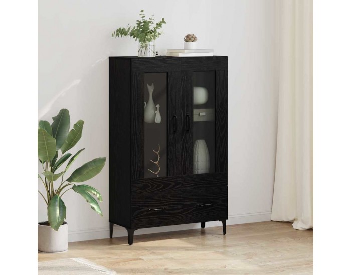 Sonata H Висок шкаф с чекмедже Черния дъб 70 x 31 x 115 см