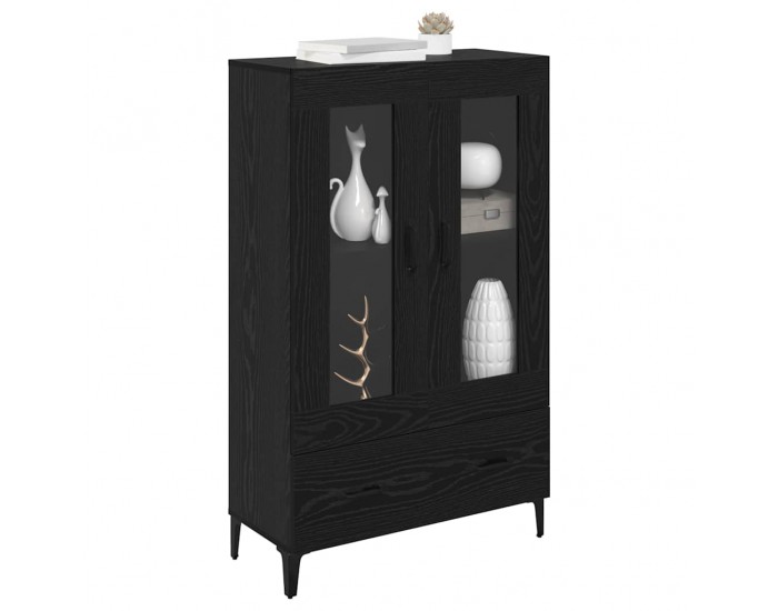 Sonata H Висок шкаф с чекмедже Черния дъб 70 x 31 x 115 см