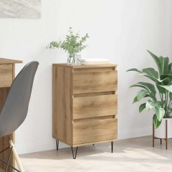 Sonata H Служебен шкаф Дъб 40 x 35 x 70 см Инженерна дървесина и желязо - Дневна