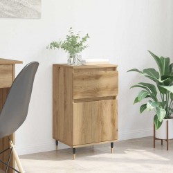 Sonata H Служебен шкаф Дъб 40 x 35 x 70 см Инженерна дървесина и желязо - Дневна