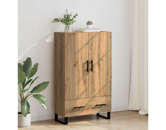 Sonata H Висок шкаф с чекмедже Дъб 69,5 x 30 x 115 см Инженерно дърво