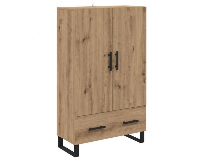 Sonata H Висок шкаф с чекмедже Дъб 69,5 x 30 x 115 см Инженерно дърво