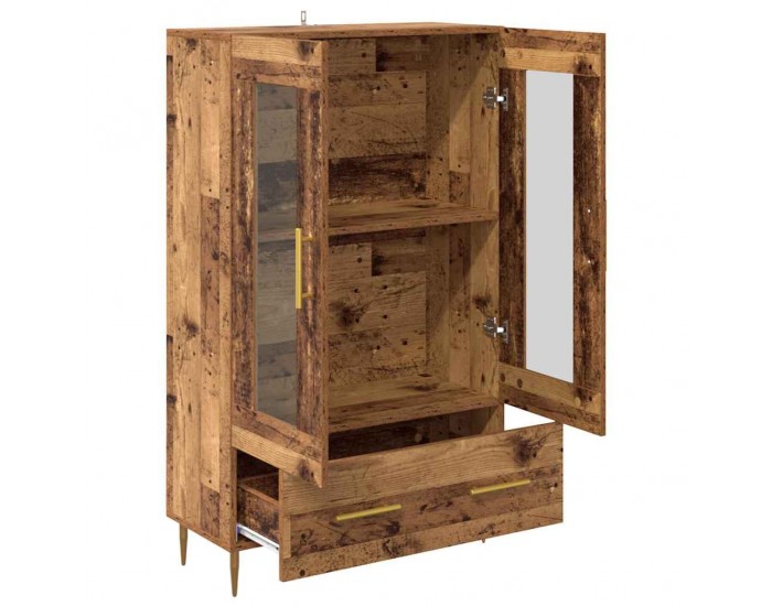 Sonata H Висок шкаф с чекмедже Старо дърво 69,5 x 31 x 115 см