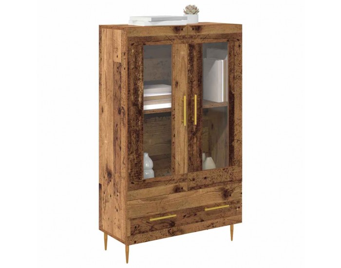 Sonata H Висок шкаф с чекмедже Старо дърво 69,5 x 31 x 115 см