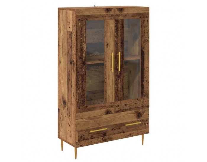 Sonata H Висок шкаф с чекмедже Старо дърво 69,5 x 31 x 115 см