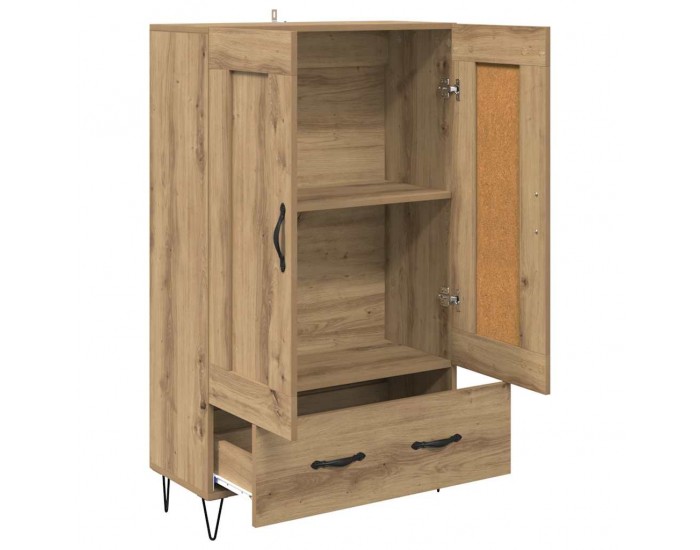 Sonata H Висок шкаф с чекмедже Дъб 69,5 x 31 x 115 см Инженерно дърво
