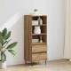 Sonata H Висок шкаф с чекмедже Дъб 40 x 36 x 110 см Инженерно дърво