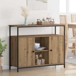 Sonata H Служебен шкаф Дъб 100 x 35 x 80 см Инженерно дърво - Дневна