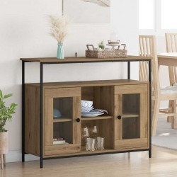 Sonata H Служебен шкаф Дъб 100 x 35 x 80 см Инженерно дърво - Дневна