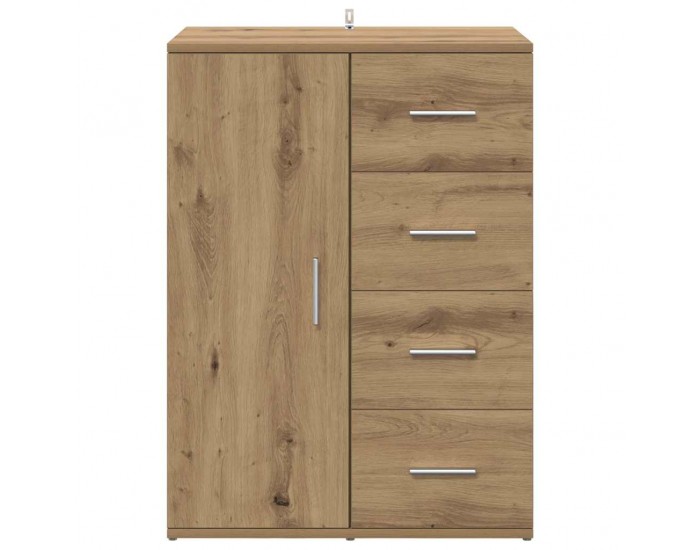 Sonata H Служебен шкаф с чекмедже Дъб 59 x 39 x 80 см Инженерно дърво