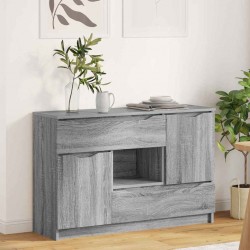 Sonata H Служебен шкаф Сив Сонома 100 x 30 x 65,6 Инженерно дърво - Шкафове, Витрини, Модулни секции