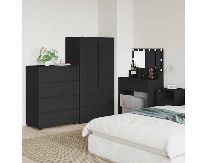 Sonata H Шкафове за съхранение 2 pcs Черно 80 x 48 x 105 см