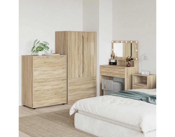 Sonata H Шкафове за съхранение 2 pcs Сонома дъб 80 x 48 x 105 см