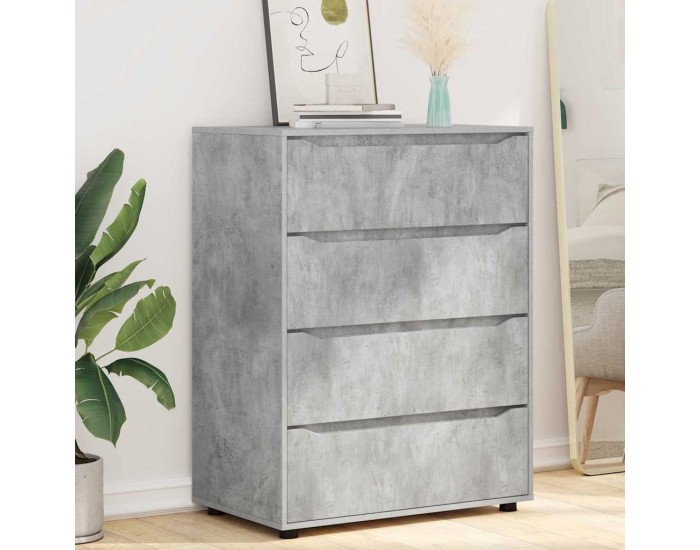 Sonata H Шкафове за съхранение 2 pcs Циментено сиво 80 x 48 x 105 см