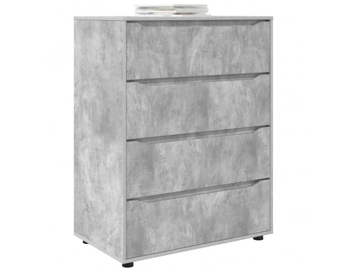 Sonata H Шкафове за съхранение 2 pcs Циментено сиво 80 x 48 x 105 см