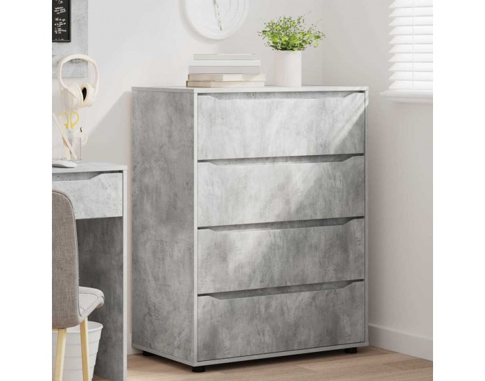 Sonata H Шкафове за съхранение 2 pcs Циментено сиво 80 x 48 x 105 см