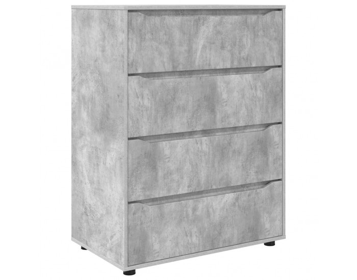 Sonata H Шкафове за съхранение 2 pcs Циментено сиво 80 x 48 x 105 см