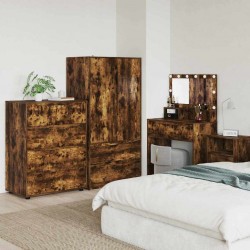 Sonata H Шкафове за съхранение 2 pcs Димян дъб 80 x 48 x 105 см - Гардероби