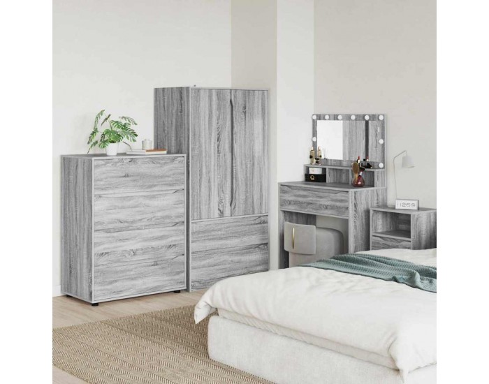 Sonata H Шкафове за съхранение 2 pcs Сив Сонома 80 x 48 x 105 см