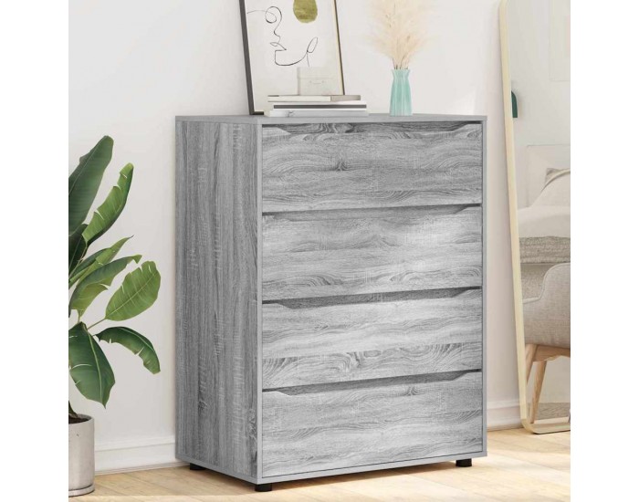 Sonata H Шкафове за съхранение 2 pcs Сив Сонома 80 x 48 x 105 см