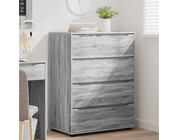 Sonata H Шкафове за съхранение 2 pcs Сив Сонома 80 x 48 x 105 см