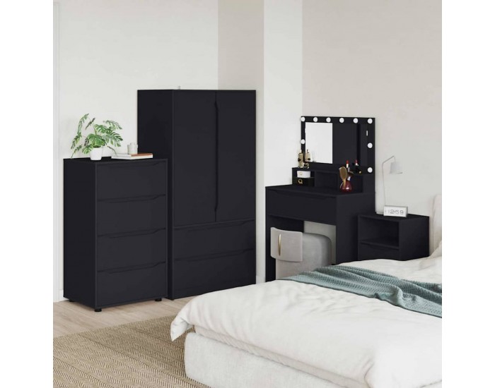 Sonata H Шкафове за съхранение 2 pcs Черно 60 x 48 x 105 см