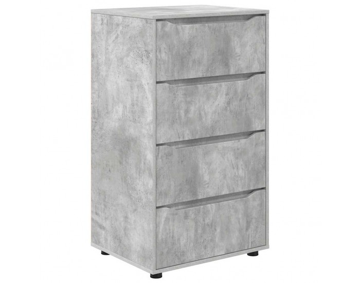 Sonata H Шкафове за съхранение 2 pcs Циментено сиво 60 x 48 x 105 см