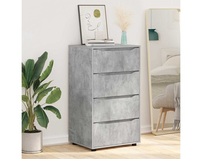 Sonata H Шкафове за съхранение 2 pcs Циментено сиво 60 x 48 x 105 см