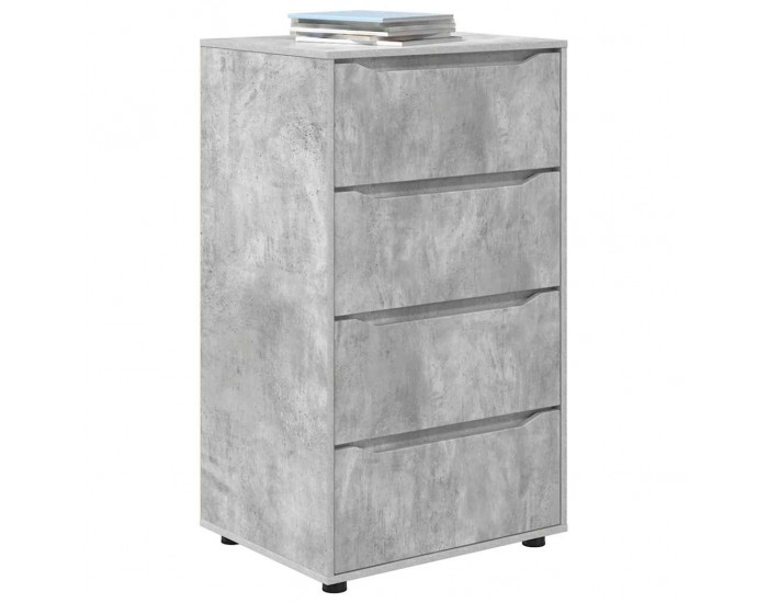 Sonata H Шкафове за съхранение 2 pcs Циментено сиво 60 x 48 x 105 см