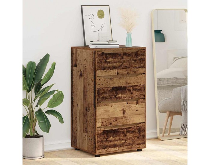 Sonata H Шкафове за съхранение 2 pcs Старо дърво 60 x 48 x 105 см