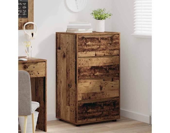 Sonata H Шкафове за съхранение 2 pcs Старо дърво 60 x 48 x 105 см