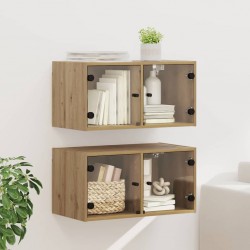 Sonata H Стенни шкафове 2 pcs Дъб 68 x 37 x 35 см Инженерно дърво - Гардероби