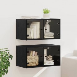 Sonata H Стенни шкафове 2 pcs Черния дъб 68 x 37 x 35 см Инженерно дърво - Гардероби