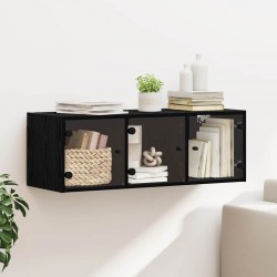 Sonata H Стенен шкаф Черния дъб 102 x 37 x 35 см Инженерно дърво - Гардероби