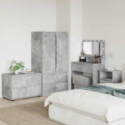 Sonata H Шкаф за съхранение Циментено сиво 80 x 48 x 57 см - Гардероби
