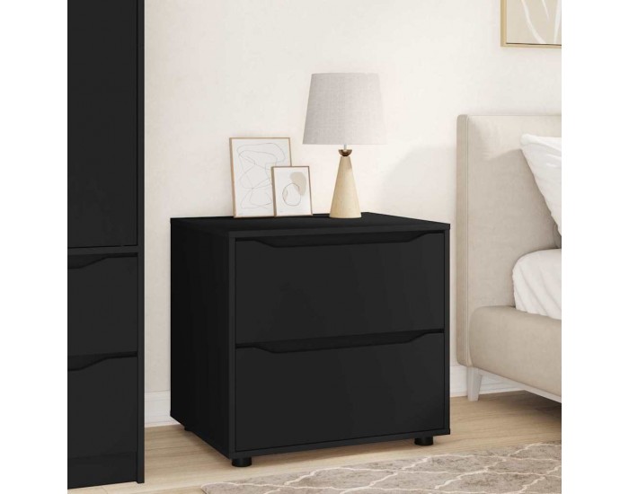 Sonata H Шкаф за съхранение Черно 60 x 48 x 57 см Инженерно дърво