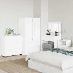 Sonata H Шкаф за съхранение Бяло 80 x 31 x 81 см Инженерно дърво - Гардероби