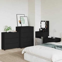 Sonata H Шкаф за съхранение Черно 80 x 31 x 81 см Инженерно дърво - Гардероби